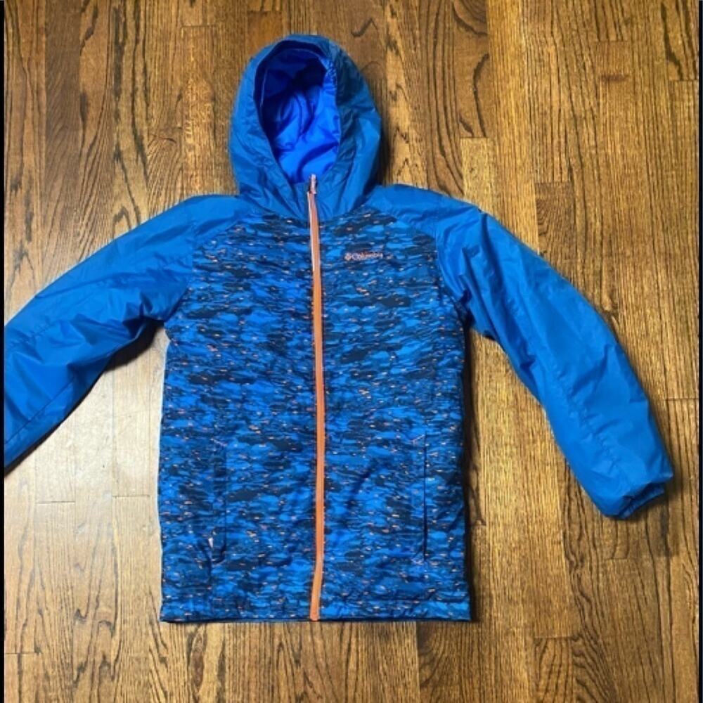 COLUMBIA BOYS FULL ZIP “THERMAL COIL” FULL ZIP JACKET SIZE L MINT